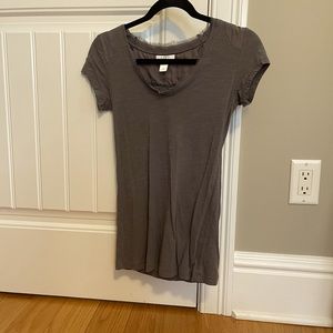 Loft raw v-neck